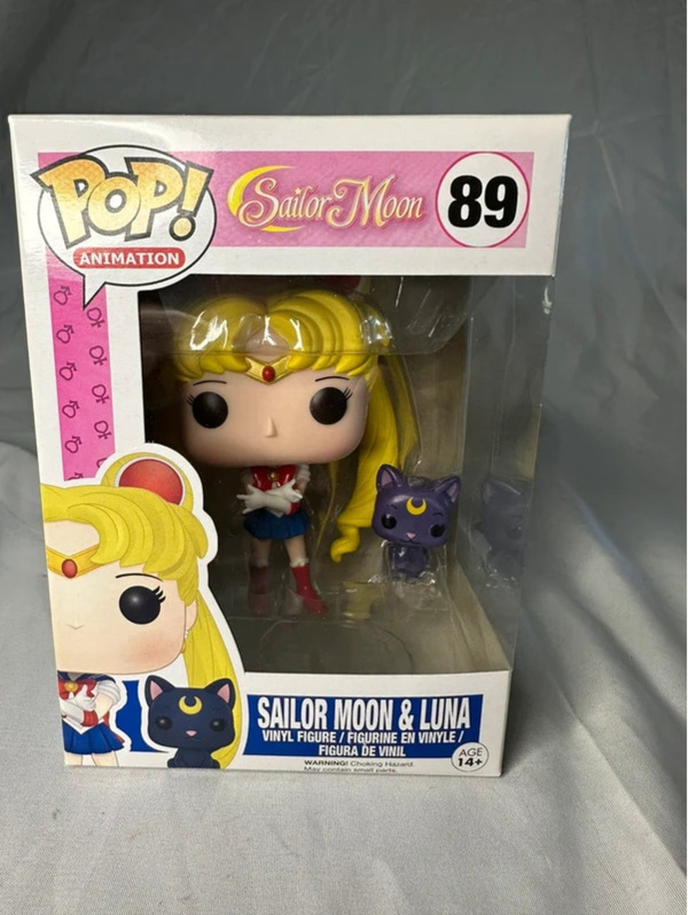 Sailor moon with Luna Funko Pop